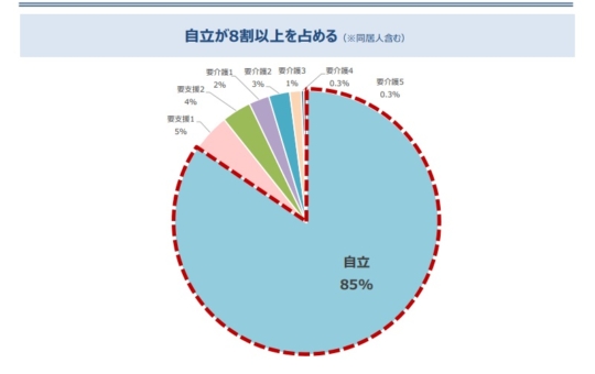 ヘーベルvillage入居者の介護度合いは？