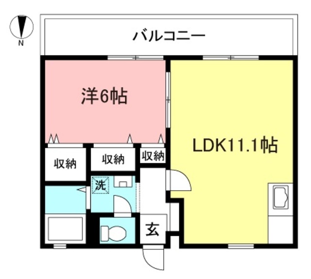 こだわりの収納力！フルリノベーション1LDK（クローバーハイツ）