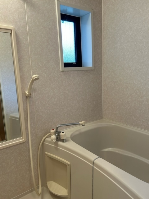 淡い色のアクセントクロスのお部屋です（メゾンジュネス）