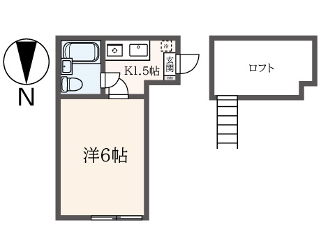 ミニ冷蔵庫付き！天井が高くて開放的なお部屋♪【桜ヶ丘駅】