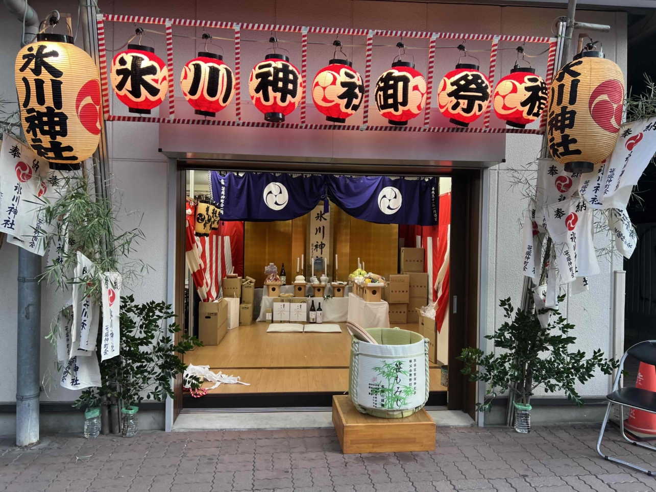 御神輿登場☆氷川神社御礼禮☆（笹塚エリア）