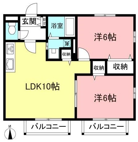 【２ＬＤＫ】武蔵小金井駅１３分、セキスイハイムの賃貸住宅(メルヘンハイム)