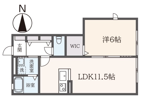 【１ＬＤＫ】一橋学園駅４分、セキスイハイムの賃貸住宅(ｇｒａｄｉｔｏ 欅 Ⅰ )