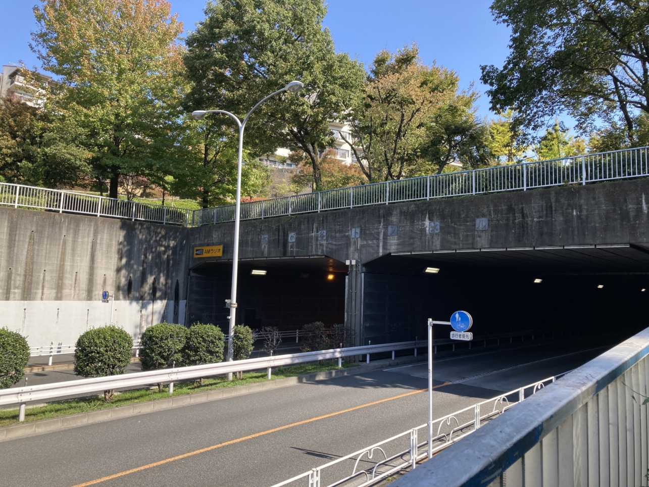【多摩センター】トンネルの上はこうなっています。