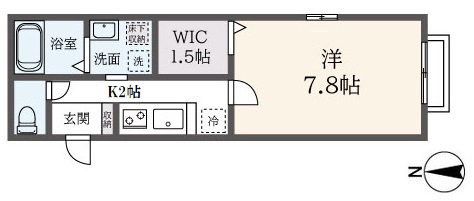 【１Ｋ】国分寺駅１５分、セキスイハイムの賃貸住宅(メゾン・ド・ソレイユ )