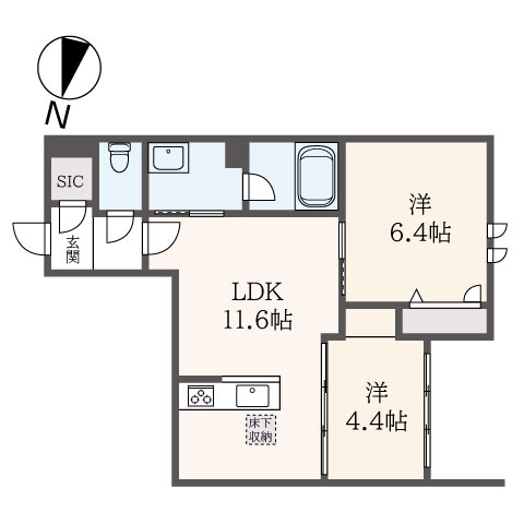 ☆１月竣工の新築２ＬＤＫ☆（ベルドミール幡ヶ谷）