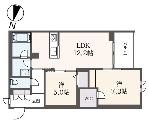 ☆１月竣工の新築２ＬＤＫ☆（ベルドミール幡ヶ谷）