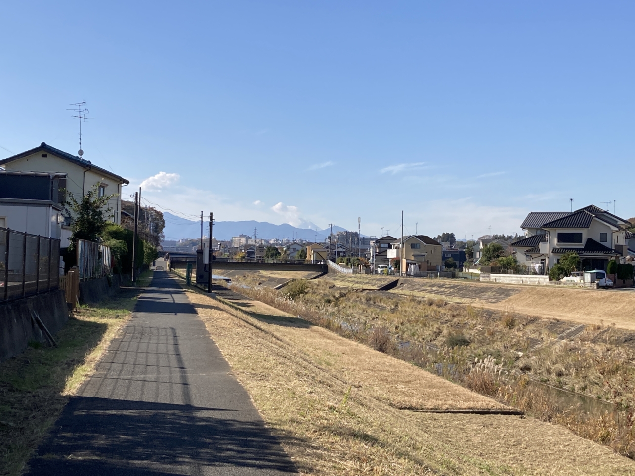 【大塚帝京】富士山が見える遊歩道です♪