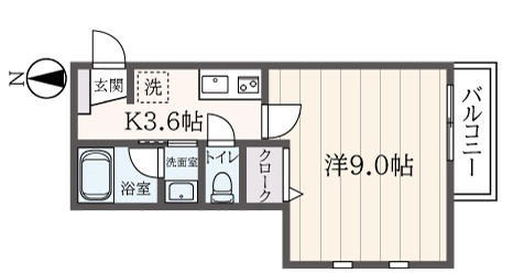 【１Ｋ】谷保駅５分、HEBEL HAUSの賃貸住宅へーベルメゾン(ヴィルノール 国立)