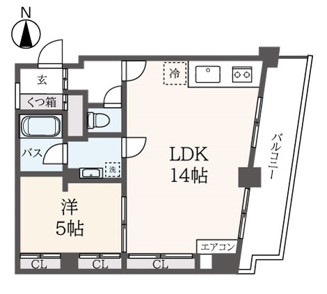 【１ＬＤＫ】国分寺駅２分(宮野ビル)