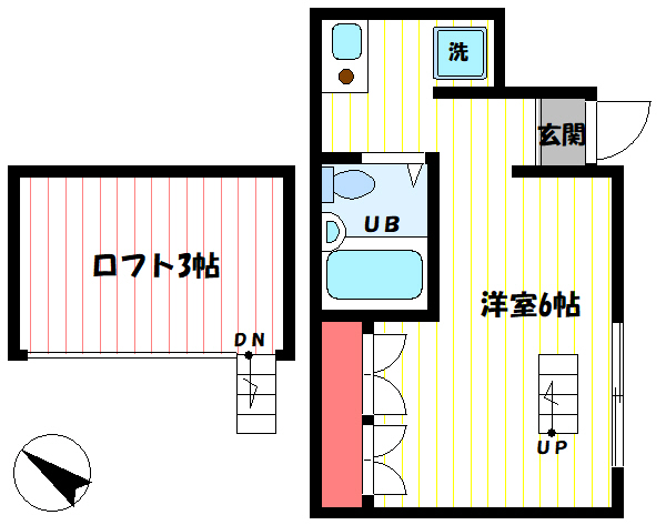 京浜急行本線　六郷土手駅徒歩３分！！　駅近1R