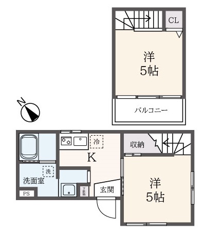 ２K！メゾネットタイプのお部屋【ar厚木旭町WEST】