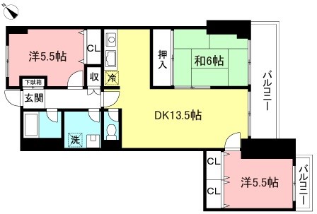 【３ＬＤＫ】恋ヶ窪駅３分(千歳サンライズ)