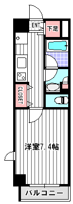 建物外観から各居室入口玄関ドアが見えません。