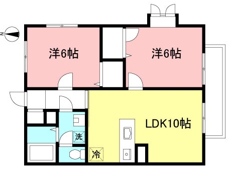 【当社管理物件】ファミリー向け2LDK(ヴランドール大沢)