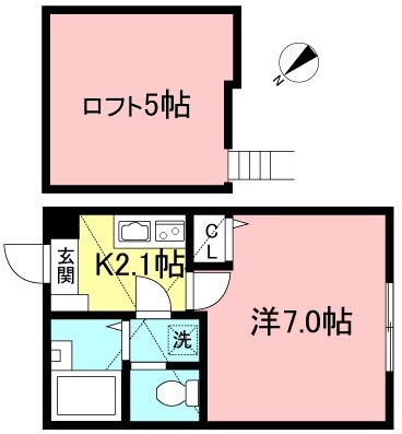 2口コンロ付き！広々洋室のお部屋【ラ・シャンス相模大野】