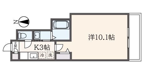 広々10帖の洋室の１K！！