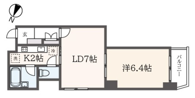 駅から徒歩2分でも落ち着いた環境『プレステージ戸部』1LDKマンション