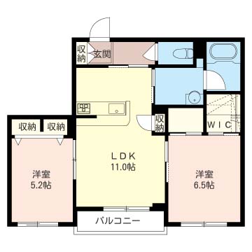 【積水ハウス施工】人気の振り分けタイプの2LDKマンション！！