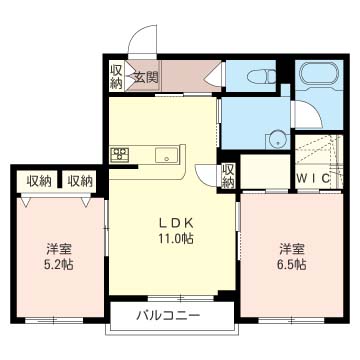 【積水ハウス施工】人気の振り分けタイプの2LDKマンション！！