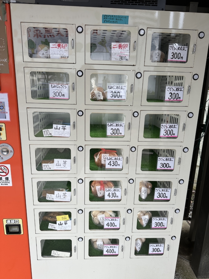 【聖蹟桜ヶ丘 グルメ】新鮮な野菜や卵が購入できる由木農場　野菜・卵の販売機