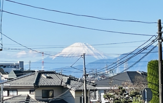 【万騎が原から臨む富士山】