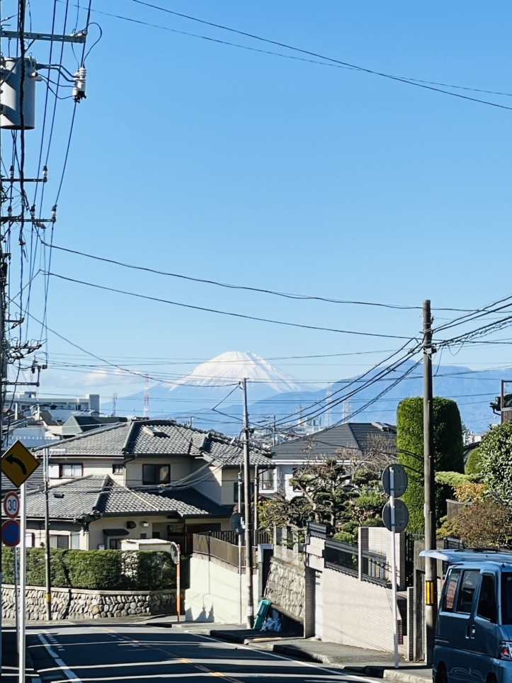 【万騎が原から臨む富士山】