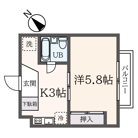 日当たり良好な最上階のお部屋♪【カーサ・イエ】