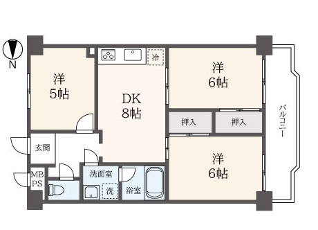 大きな窓にキレイなお部屋【相武台前駅】