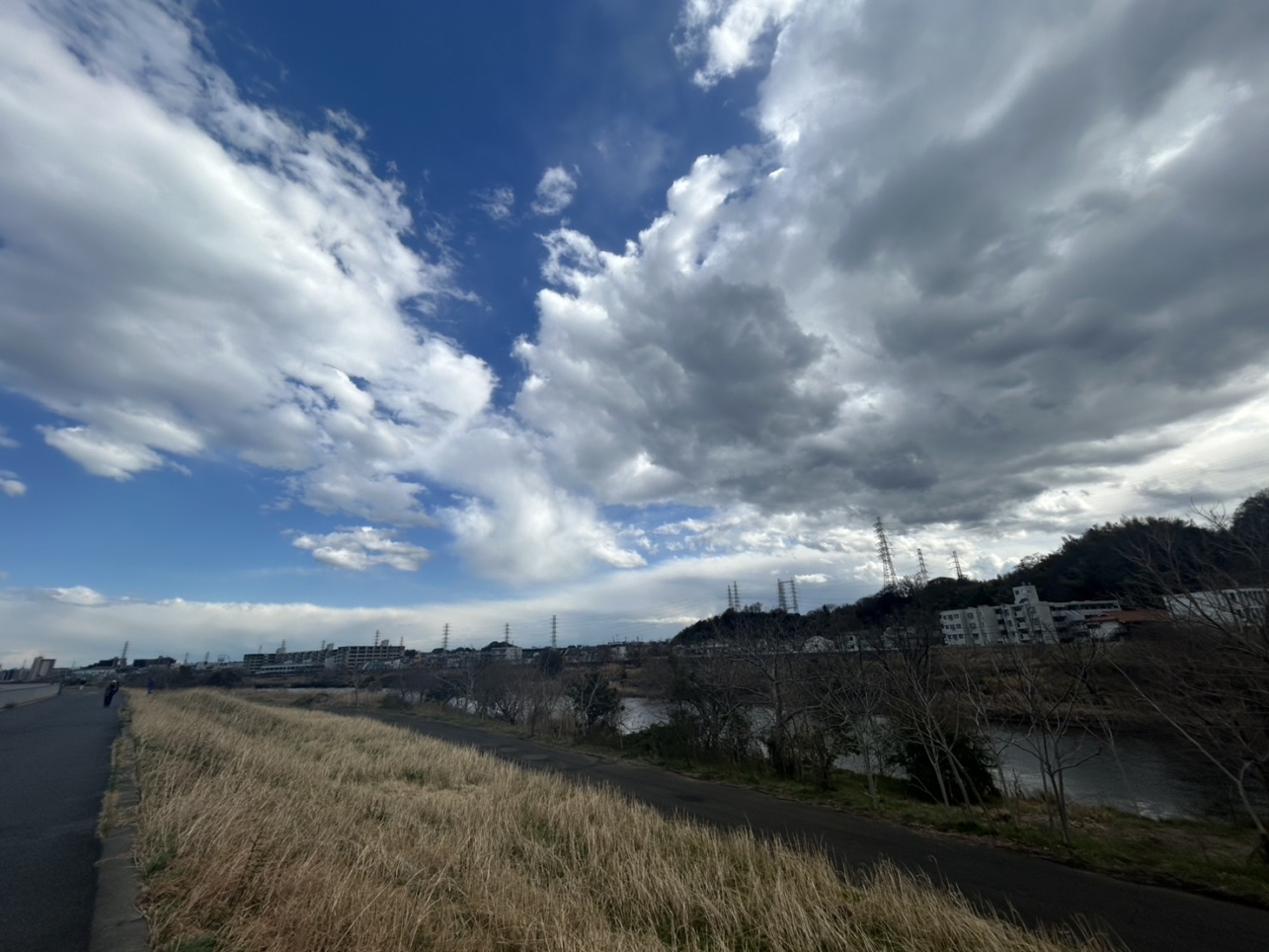 鶴見川と長閑な河川敷🏃‍♂️