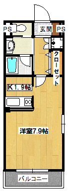 ３階角部屋！　【リベルテ・ババ】