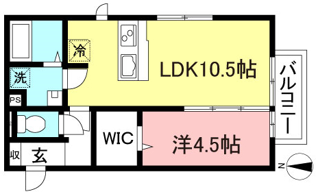 大和ハウス施工の築浅1LDKでました（ラ・マアレル）