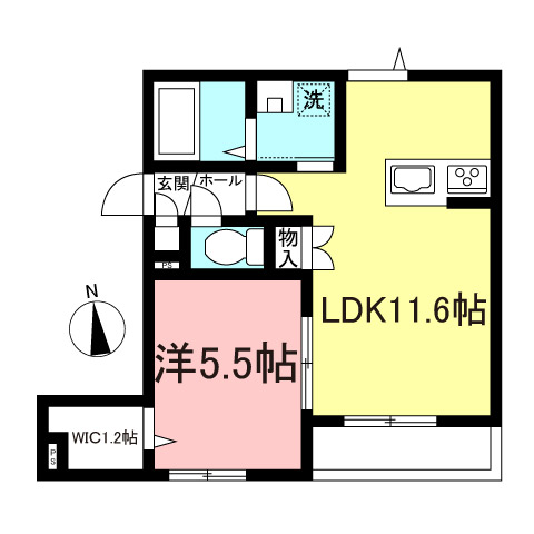 開放的なリビングがおススメの１LDK【ＬＩＶＩＯＮ　ＥＫＯＤＡ】