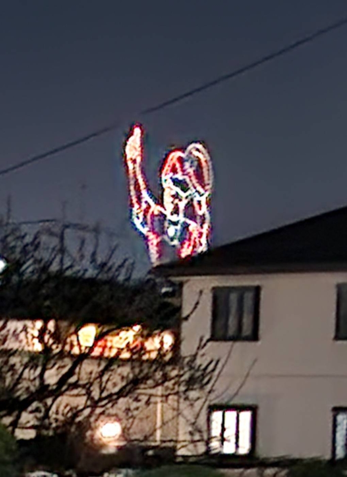 突如夜空に現れたのは…