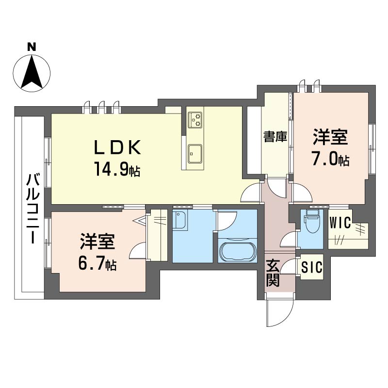 ☆新築シャーメゾン！ファミリータイプのお部屋です☆（ベルドミール初台）