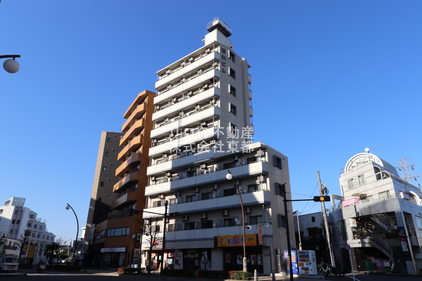 10階角部屋、桜ヶ丘住宅を望むエレベータ付きマンション【西栄ビル】