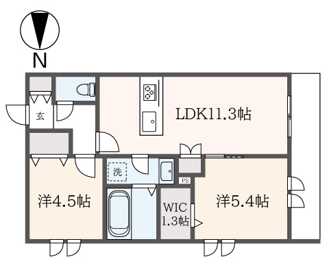 旭化成施工のヘーベルメゾン！人気の2LDK！（リンデンハイム井口）