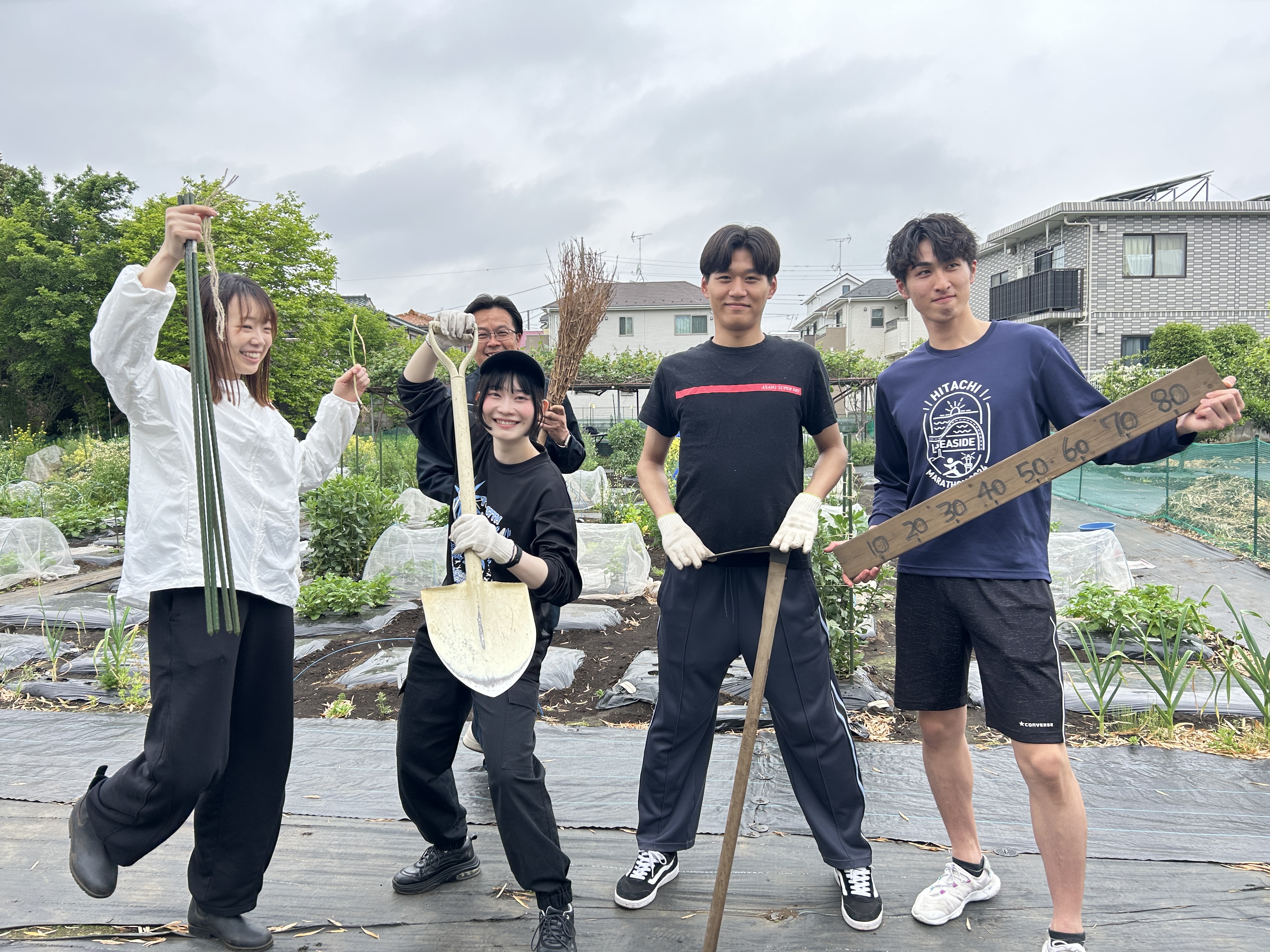新入社員が畑を体験