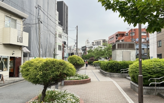 反町から横浜に続く緑道、「東横フラワー緑道」です！