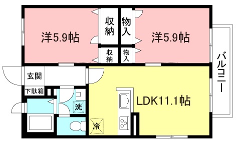 10万円を切る2LDK！？（パークサイド）