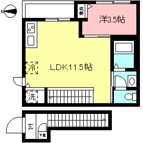 調布駅目の前！1LDKシャーメゾン☆（ウィステリア調布）