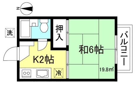 国分寺から15分圏内！２階の角部屋ございます（コーポⅠ）