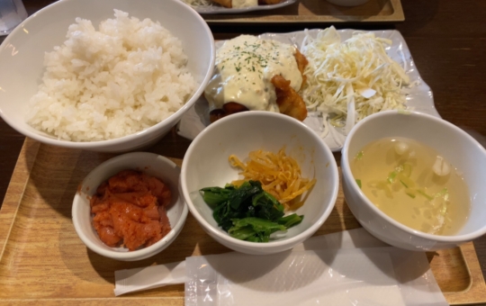 明太子食べ放題！！　焼き鳥屋さんのランチメニュー♪