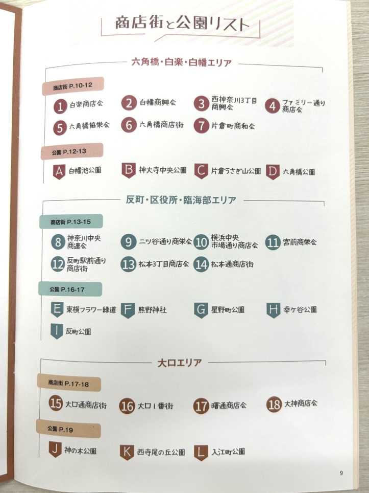 「神奈川区の商店街と花マップ」です♪