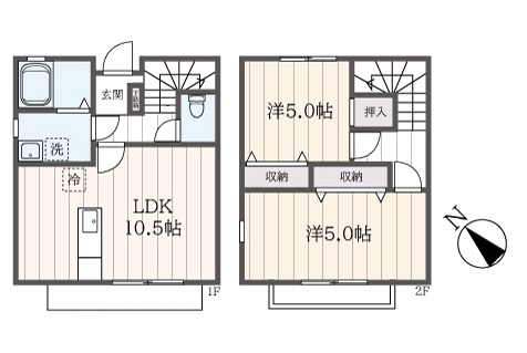 【セピアコートミネ】閑静な住宅街にある　無料駐車場付きテラスハウス☆