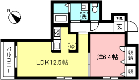 特急停車の調布駅徒歩10分　積水の1LD‼　メゾンＡＮＥ