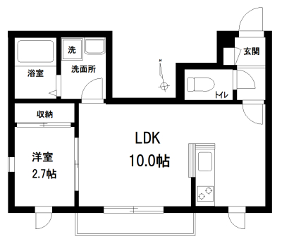 人気の旭化成施工♪築浅１LDKのお部屋☆【メゾン　Yｓ】