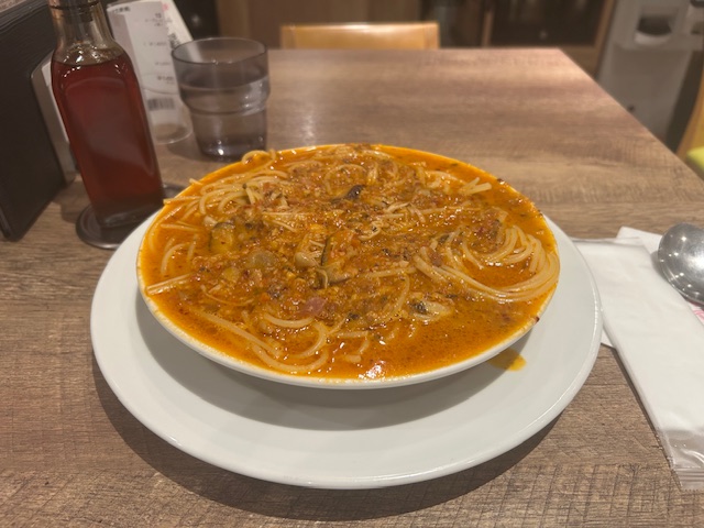 一度食べたらやみつき！お皿から溢れるスープ！絶望スパゲティの正体を探る！！＠池袋