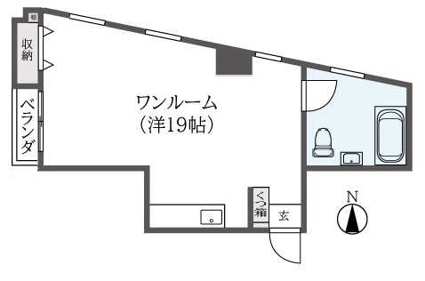 久米川駅徒歩２分！ワンルーム１９帖のお部屋です♪（レスポアール久米川　久米川駅）