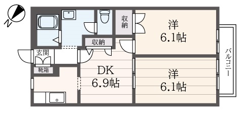 リノベーション済み美物件！！！　２LDK　マーベラスリバーサイド